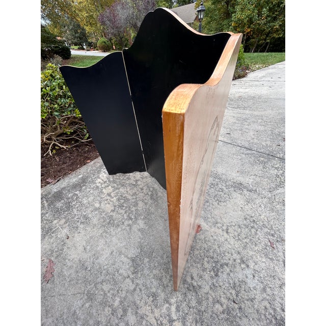 Christmas tri fold fireplace screen