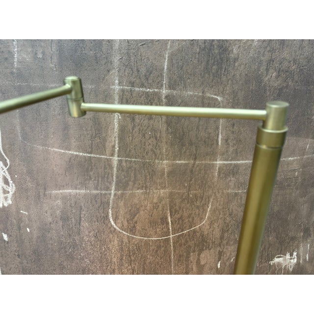Contemporary Rh Métier Task Floor Lamp Lacquered Burnished Brass | Adjustable Swing Arm | Dimmable Task Lighting For Sale - Image 3 of 18