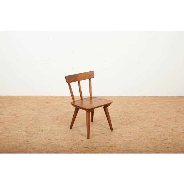 Vintage Chair in Oak by Jacob Müller for Wohnhilfe, 1940s For Sale - Image 5 of 18