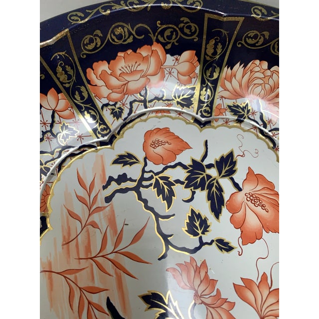 Vintage Colorful English Metal Serving & Decor Bowls, Set of Two For Sale In Sacramento - Image 6 of 9