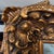 1960s Grand Scale Orientalist Seated Egyptian Woman Painting in Ornate Baroque Gilt Frame For Sale - Image 12 of 12