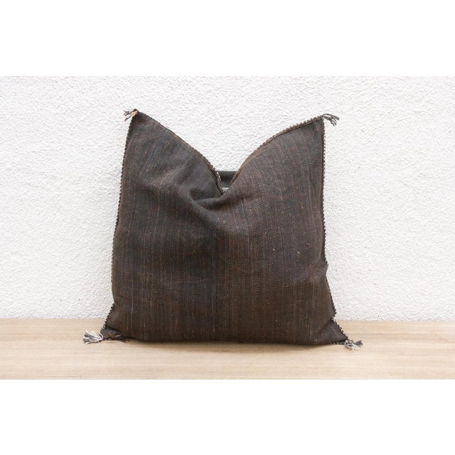 Textile Oasis Dusk Large Silk Rug Pillow For Sale - Image 7 of 8