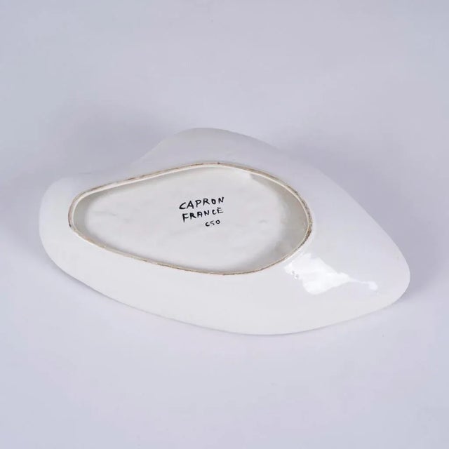 Ceramic Roger Capron Mid Century Modern Free Form Ceramic Bowl For Sale - Image 7 of 9