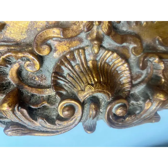 Romantic Belle Époque Portrait of a Lady in Gilded Rococo Frame Print on Canvas 1990's For Sale - Image 14 of 18