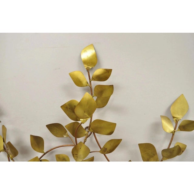 Bergasse Mid Century Modern Brutalist Brass Tree of Life LRG Wall Art Sculpture For Sale In Philadelphia - Image 6 of 12