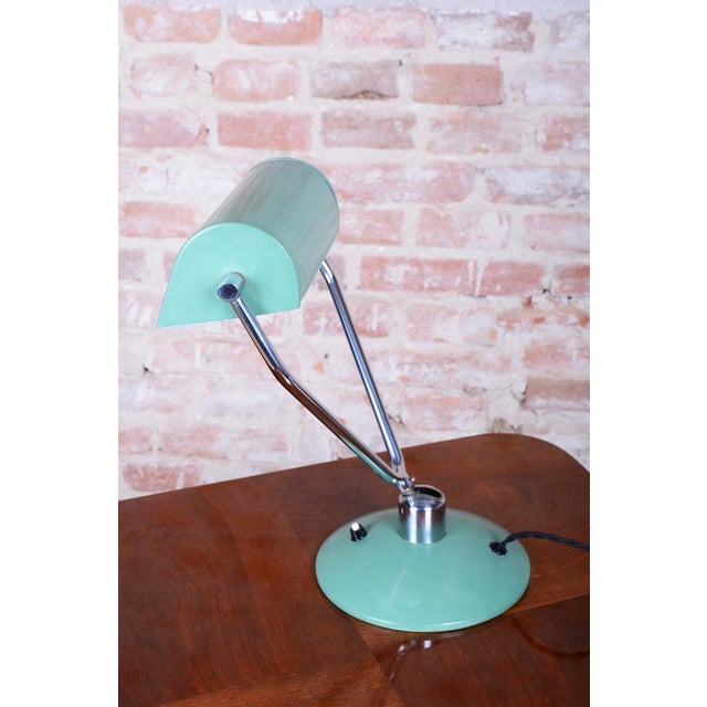 Mid-Century Table Lamp in Chrome-Plated Steel from NAPAKO, Czech, 1950s For Sale - Image 6 of 14