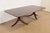 English Baker Furniture Style Georgian Banded Mahogany Double Pedestal Extension Dining Table, Newly Refinished For Sale - Image 3 of 13