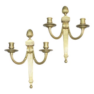 Bronze Wall Sconces, 1920s, Set of 2 For Sale