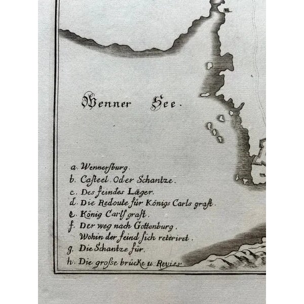 Map of Vänersborg by Merian, 1680 For Sale - Image 5 of 10