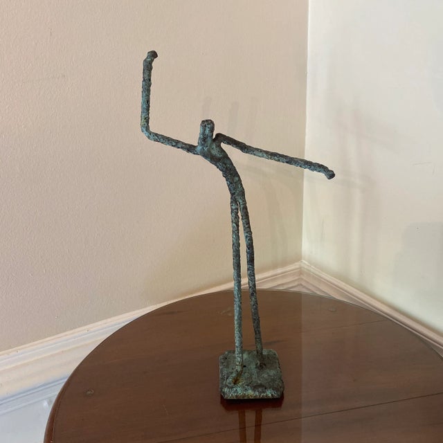 Brutalist Late 20th Century Bronze Artist Made Brutalist Style Sculptures- Set of 3 For Sale - Image 3 of 7