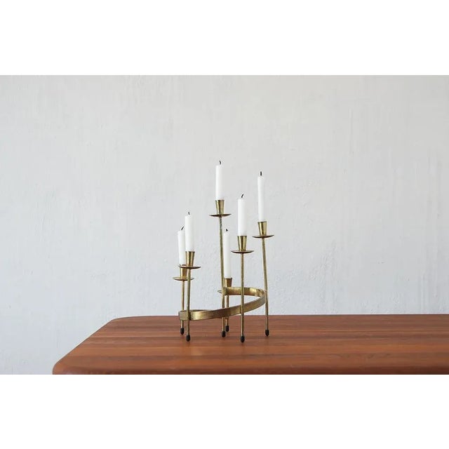 Modern Candleholder by Gunnar Ander for Ystad-Metall, 1950s For Sale - Image 3 of 4