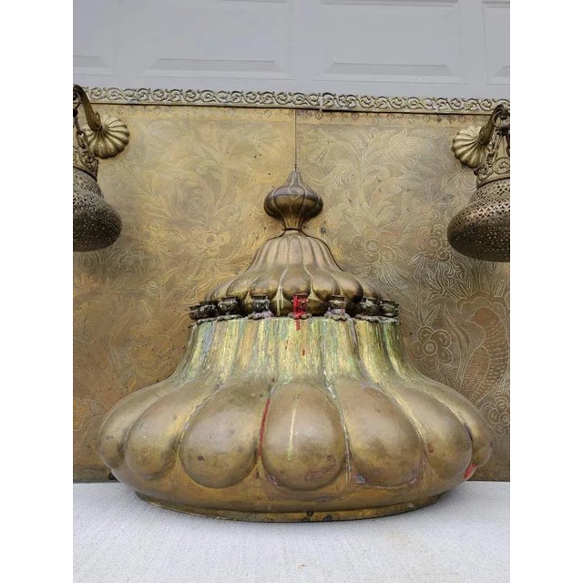Brass Middle-Eastern Temple Shrine Architectural Element For Sale - Image 8 of 11