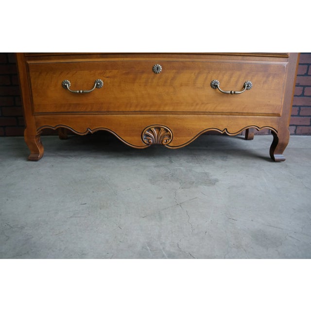 French Provincial Ethan Allen Country French Tall Dresser For Sale - Image 3 of 6