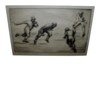 1920 Rosamond Tudor Signed Etching - Footballers For Sale
