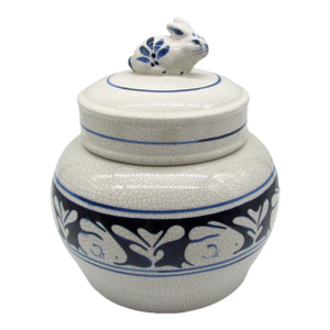 Vintage American Potting Shed Dedham Rabbit Cookie Jar Canister Bunny