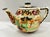 English Vintage Majolica Teapot With Asian Designs For Sale - Image 3 of 12
