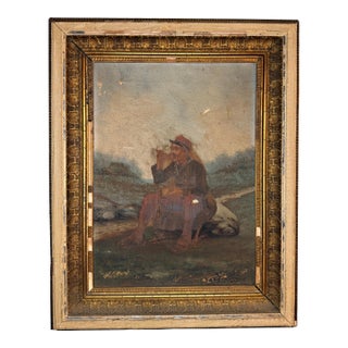 Antique French Military Oil Paintings — Signed Saravoi, 1896, Original Gilt Frames - a Pair For Sale