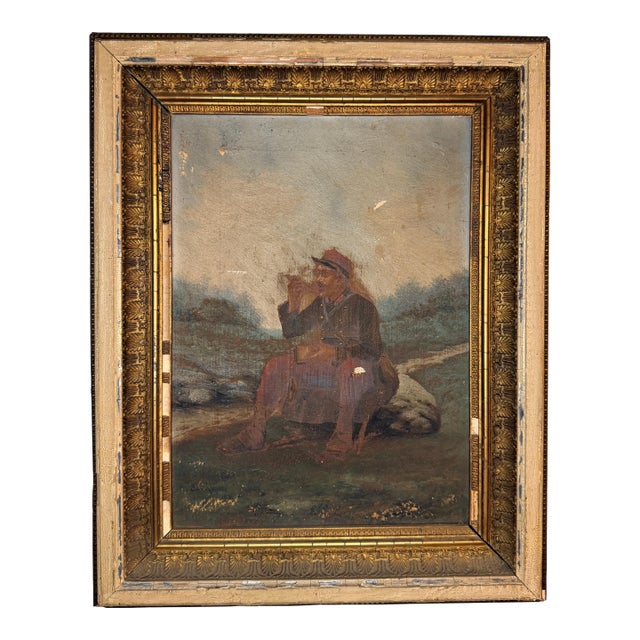 Antique French Military Oil Paintings — Signed Saravoi, 1896, Original Gilt Frames - a Pair For Sale