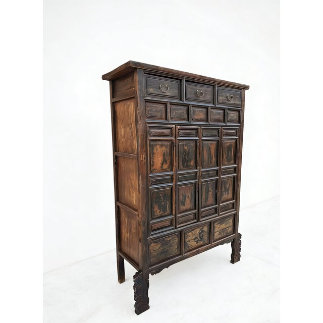 Imperial 16th Century Elm Display Cabinet For Sale - Image 4 of 5