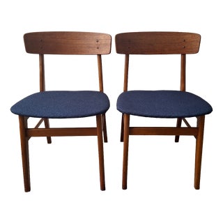 Mid-Century Modern Danish Teak Dining Chairs from Farstrup, 1960s, Set of 2 For Sale