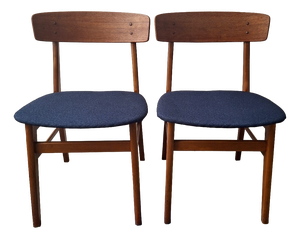 Mid-Century Modern Danish Teak Dining Chairs from Farstrup, 1960s, Set of 2