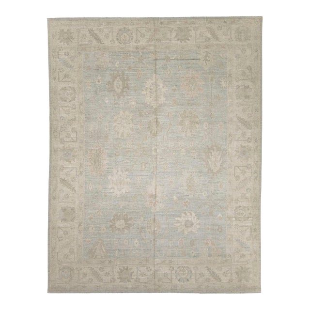 Oushak Rug 9'2" x 11'9" For Sale