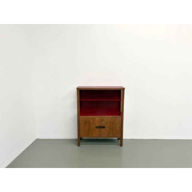 Maison lecan presents this rare bookcase, imported directly from brazil in the 1950s. A quintessential architectural...