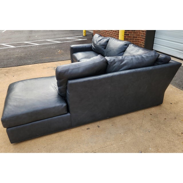 Blue Blue Century Furniture Sectional For Sale - Image 8 of 9