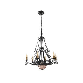 Liberty Chandelier by Alessandro Mazzucotelli, 1890s For Sale