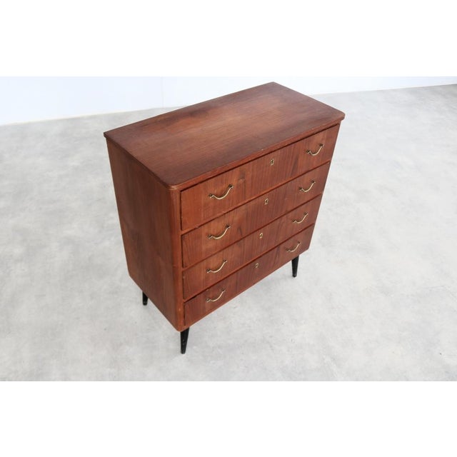Vintage Swedish Chest of Drawers in Teak, 1960s For Sale - Image 4 of 9