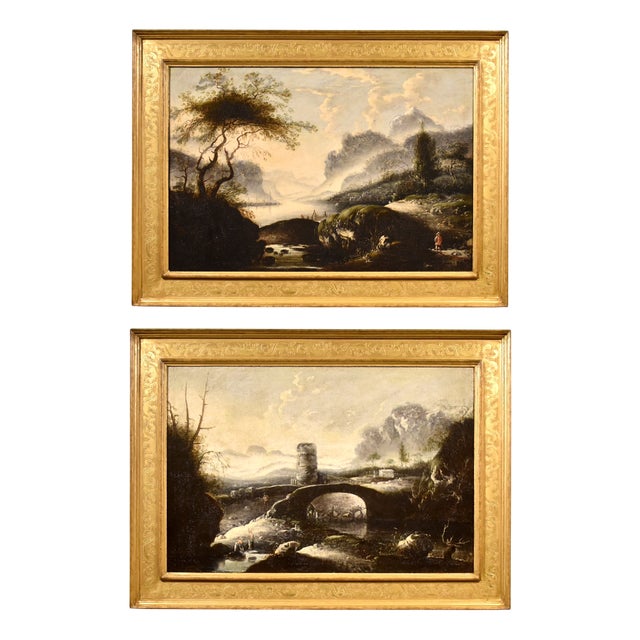 Hans De Jode, Winter Landscape, 1650, Oil on Canvas For Sale