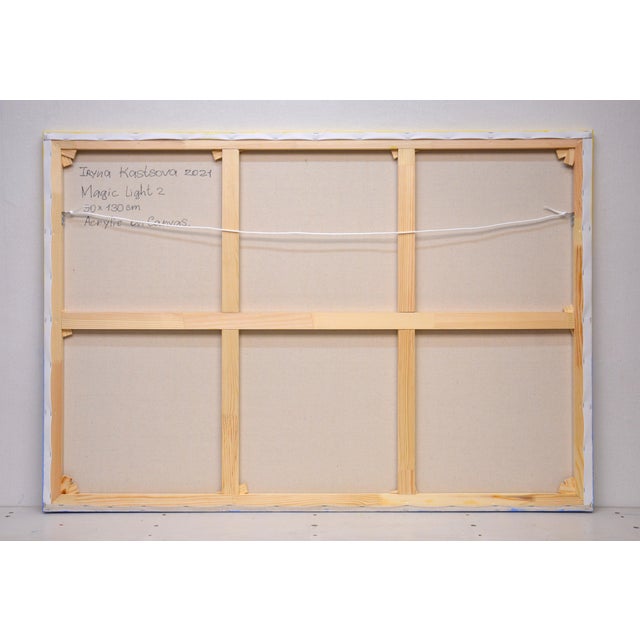 Textile Magic Light 12.Original Modern Hand Painting For Sale - Image 7 of 11