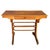 Rare late Victorian oak scrolling model 96 bistro table by Thonet features a distinctive four-lobed, cloverleaf-shaped top...