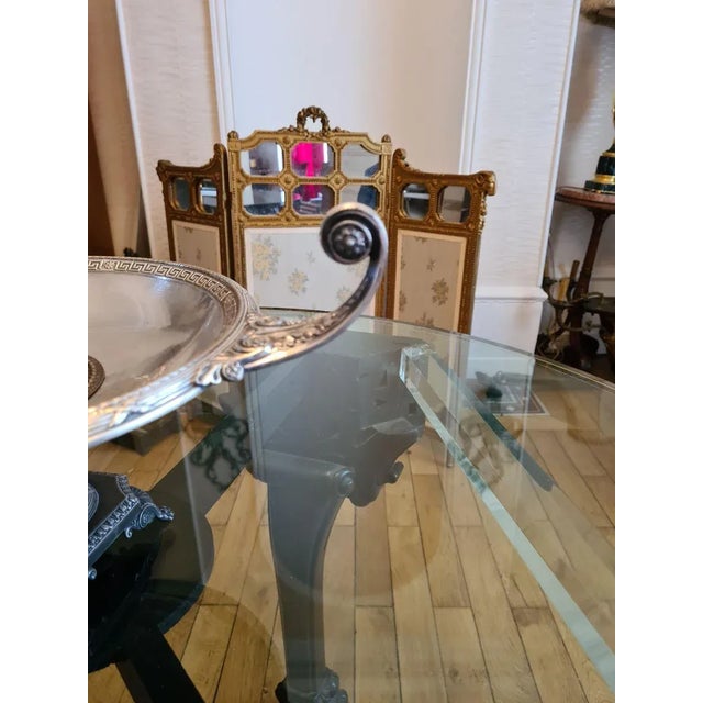 Antique Silver-Plated Metal & Biscuit Porcelain Tazza Dish from WMF For Sale - Image 16 of 17