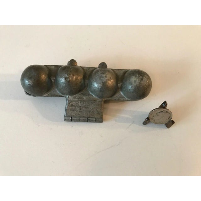 Antique #340 Fruit Hinged Pewter Ice Cream Mold For Sale In Tampa - Image 6 of 10
