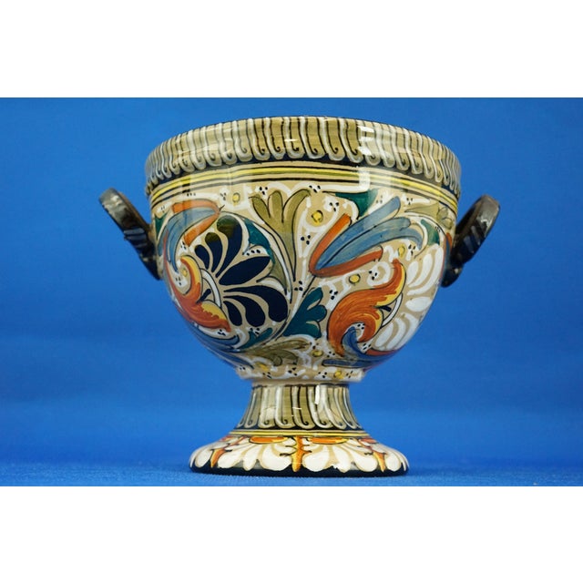 Vintage Vitrified Enamel Ceramic Cup Vase by MAR M.A.R. Pesaro, 1950s For Sale - Image 10 of 18