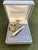 Rare Vintage Christian Dior Gold Plate Cufflinks & Tie Clip Original Case For Sale - Image 11 of 12