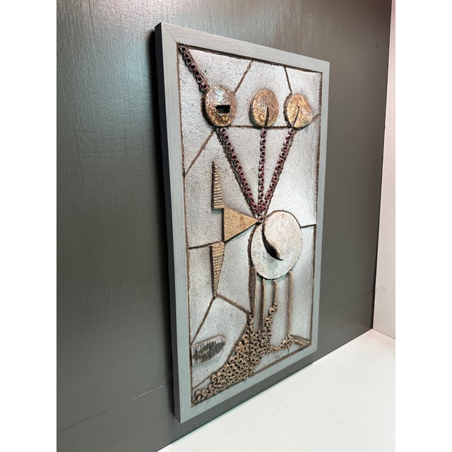 Ceramic Brutalist Ceramic Wall Sculpture For Sale - Image 7 of 12