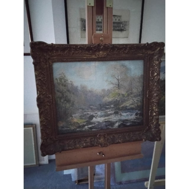 Archibald Kay, Highland River Scene, 1890s, Oil on Canvas For Sale - Image 7 of 7