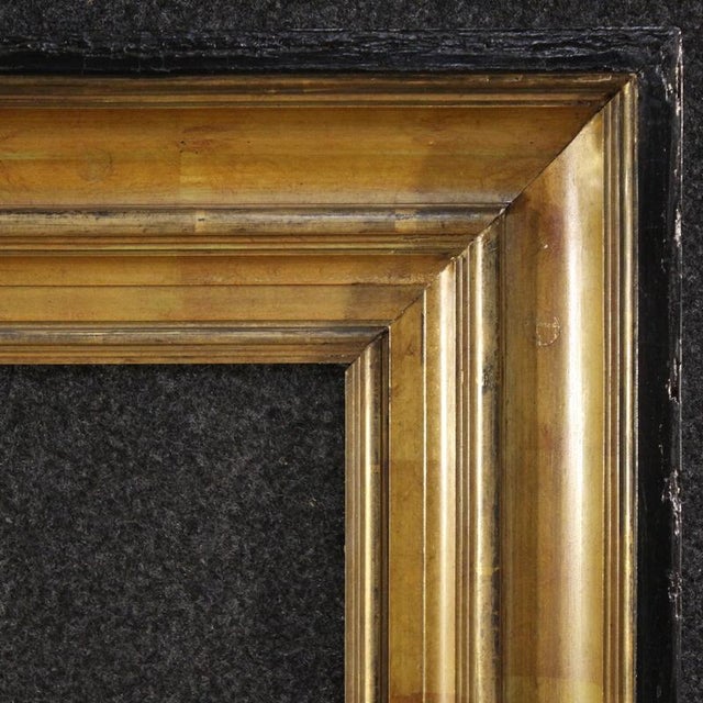 Vintage Dutch Lacquered and Gilded Frame, 1950 For Sale - Image 12 of 13