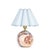 Richly veined natural marble forms the foundation of the Giorgio Mini Table Lamp, bringing depth and character to its...