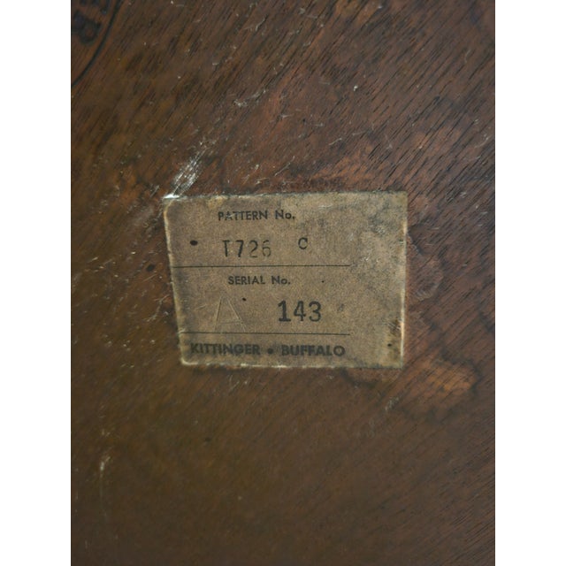 Vintage Kittinger Buffalo Mahogany Spiral Library Steps, Pattern 1726 C For Sale - Image 10 of 16
