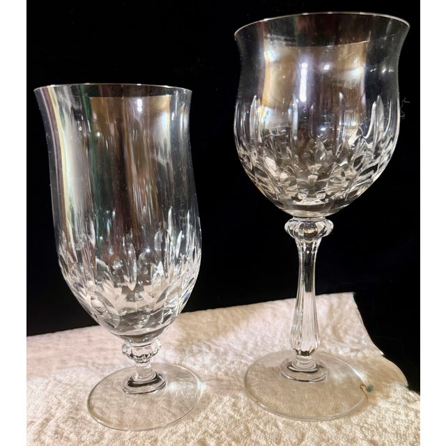 Vintage Lead Crystal Stemware Set - Set of 12 For Sale - Image 10 of 12