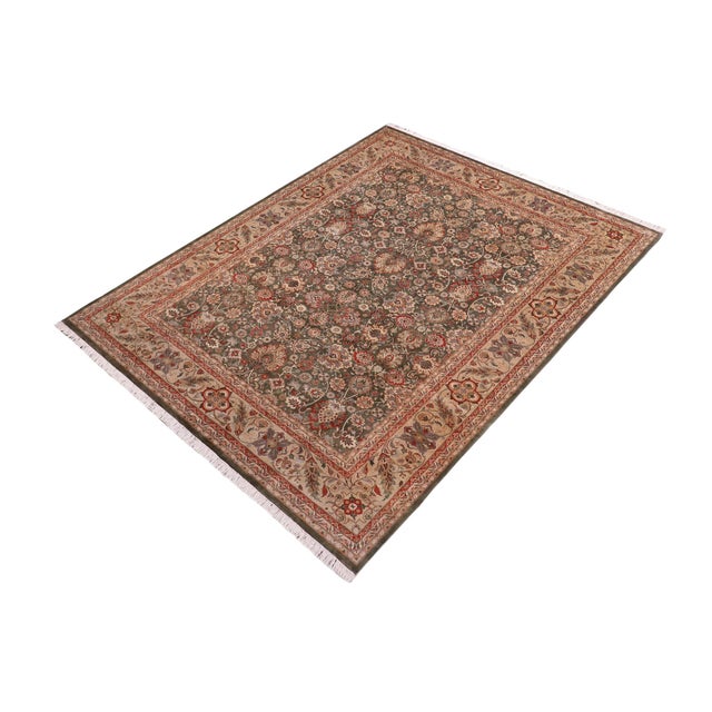Designed with mesmerizing intricacy and gorgeous color palette, this hand-knotted masterpiece demonstrates the beauty and...