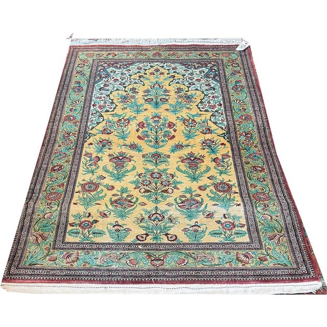 If you're looking for something fancy & luxury for your home or office, this beautiful 100% super quality silk Persian Qun...
