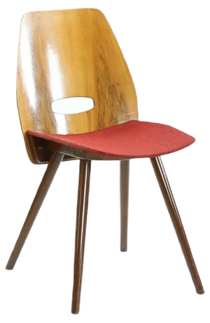 Czechoslovakian Walnut Veneer Dining Chairs by František Jirák for Tatra, 1960s, Set of 4