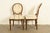 Karges Style French Regency Louis XVI Carved Mahogany and Gold Gilt Dining Chairs, Set of Four For Sale - Image 10 of 12