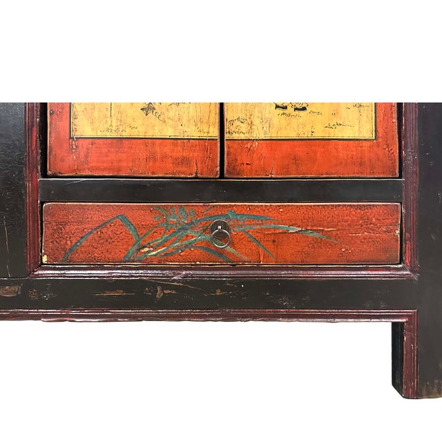 Early 20th Century Antique Chinese Mongolia Twin Cabinet/Buffet Table, Sideboard For Sale - Image 11 of 18