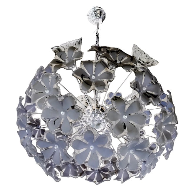 Sputnik Chrome Ceiling Lamp, 1970s For Sale