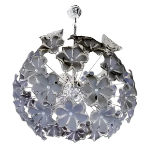 Sputnik Chrome Ceiling Lamp, 1970s